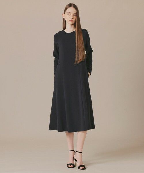 MACKINTOSH LONDON(L Size) / マッキントッシュ ロンドン (エル サイズ) ロング・マキシ丈ワンピース | 【L】トリアセテートエアリークロスワンピース | 詳細1