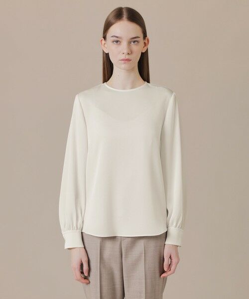 MACKINTOSH LONDON(L Size) / マッキントッシュ ロンドン (エル サイズ) シャツ・ブラウス | 【L】トリアセテートジョーゼットブラウス | 詳細4