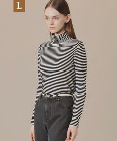 MACKINTOSH LONDON(L Size) / マッキントッシュ ロンドン (エル サイズ) ニット・セーター | 【L】【SUPER FINE LAB.】メルテッドサウラコットンタートルネックプルオーバー