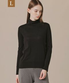 MACKINTOSH LONDON(L Size) / マッキントッシュ ロンドン (エル サイズ) ニット・セーター | 【L】【SUPER FINE LAB.】メルテッドサウラコットンタートルネックプルオーバー