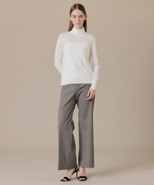 MACKINTOSH LONDON(L Size) / マッキントッシュ ロンドン (エル サイズ) ニット・セーター | 【L】【SUPER FINE LAB.】メルテッドサウラコットンタートルネックプルオーバー | 詳細1