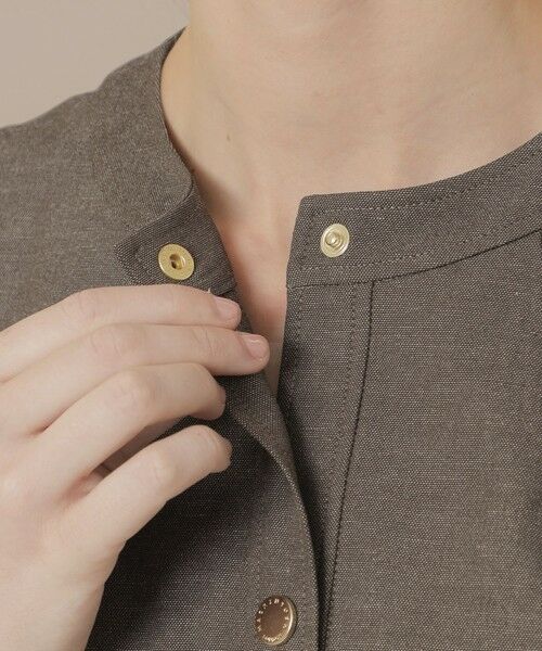 MACKINTOSH LONDON(L Size) / マッキントッシュ ロンドン (エル サイズ) ノーカラージャケット | 【L】コットンリネンブレンドオックスジャケット | 詳細7