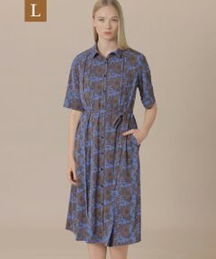 MACKINTOSH LONDON(L Size) / マッキントッシュ ロンドン (エル サイズ) ロング・マキシ丈ワンピース | 【婦人画報4月号掲載】【L】【BIBURY FLOWER】バイブリーフラワースムースワンピース