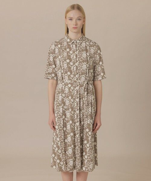 MACKINTOSH LONDON(L Size) / マッキントッシュ ロンドン (エル サイズ) ロング・マキシ丈ワンピース | 【婦人画報4月号掲載】【L】【BIBURY FLOWER】バイブリーフラワースムースワンピース | 詳細4