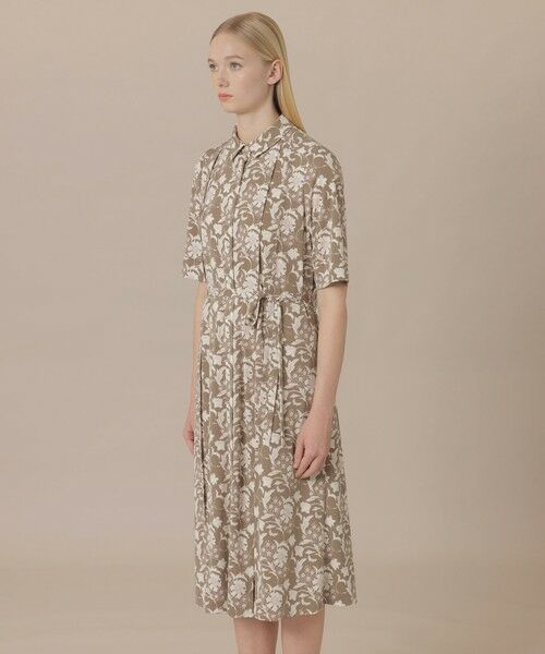 MACKINTOSH LONDON(L Size) / マッキントッシュ ロンドン (エル サイズ) ロング・マキシ丈ワンピース | 【婦人画報4月号掲載】【L】【BIBURY FLOWER】バイブリーフラワースムースワンピース | 詳細5