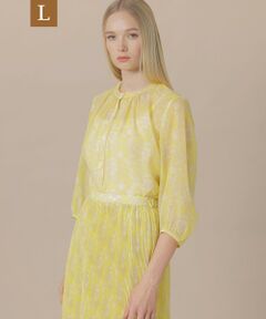 MACKINTOSH LONDON(L Size) / マッキントッシュ ロンドン (エル サイズ) シャツ・ブラウス | 【L】【BIBURY FLOWER】バイブリーオーガンジーブラウス