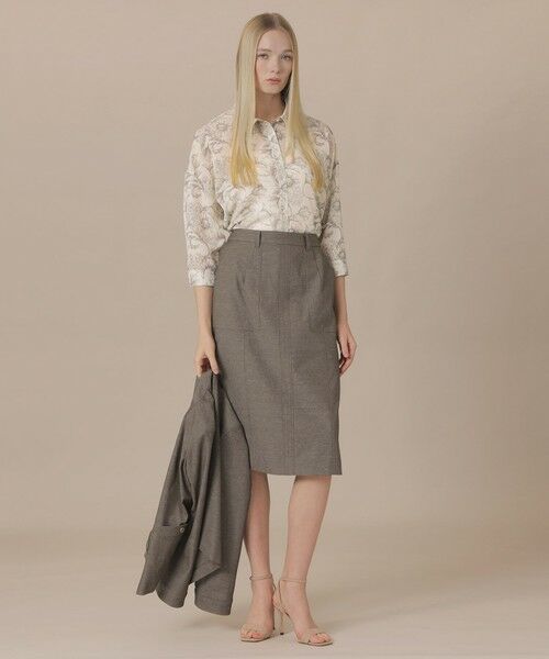 MACKINTOSH LONDON(L Size) / マッキントッシュ ロンドン (エル サイズ) シャツ・ブラウス | 【L】【BIBURY FLOWER】エッチングバイブリーブラウス | 詳細1