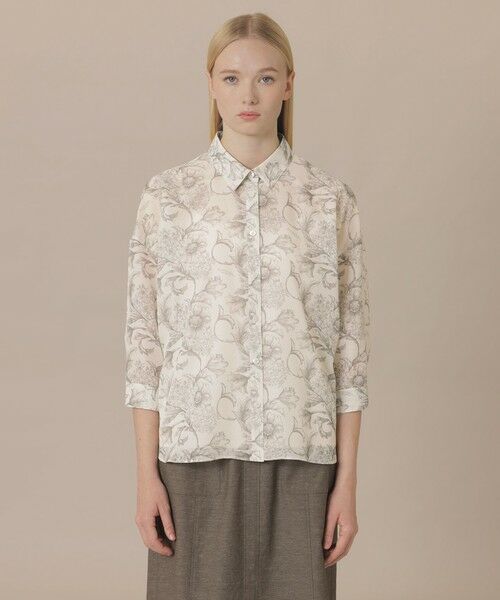 MACKINTOSH LONDON(L Size) / マッキントッシュ ロンドン (エル サイズ) シャツ・ブラウス | 【L】【BIBURY FLOWER】エッチングバイブリーブラウス | 詳細2