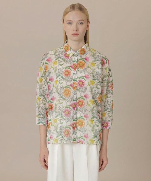 MACKINTOSH LONDON(L Size) / マッキントッシュ ロンドン (エル サイズ) シャツ・ブラウス | 【婦人画報4月号掲載】【L】【BIBURY FLOWER】ドローイングカラフルバイブリーブラウス | 詳細2