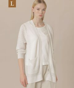 MACKINTOSH LONDON(L Size) / マッキントッシュ ロンドン (エル サイズ) ニット・セーター | 【婦人画報4月号掲載】【L】ラスターリネンニットロングカーディガン