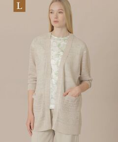 MACKINTOSH LONDON(L Size) / マッキントッシュ ロンドン (エル サイズ) ニット・セーター | 【婦人画報4月号掲載】【L】ラスターリネンニットロングカーディガン