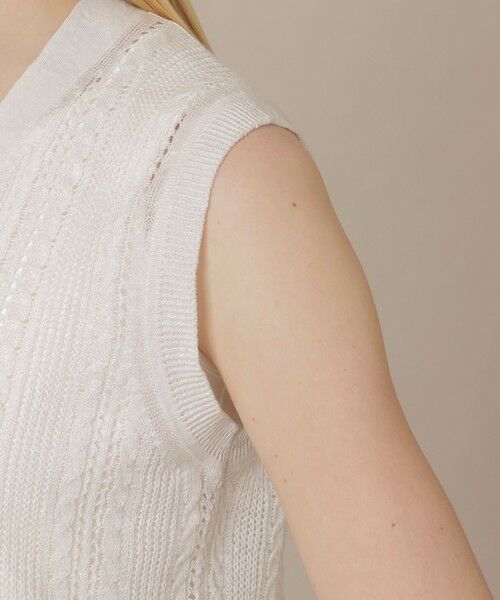 MACKINTOSH LONDON(L Size) / マッキントッシュ ロンドン (エル サイズ) ニット・セーター | 【婦人画報4月号掲載】【L】ラスターリネンニットベスト | 詳細7