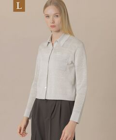 MACKINTOSH LONDON(L Size) / マッキントッシュ ロンドン (エル サイズ) ニット・セーター | 【婦人画報4月号掲載】【L】シャイニーリネンニットシャツ
