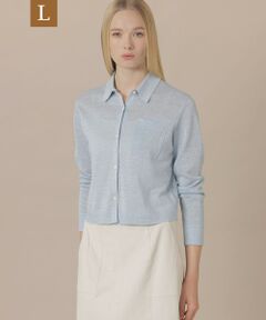 MACKINTOSH LONDON(L Size) / マッキントッシュ ロンドン (エル サイズ) ニット・セーター | 【婦人画報4月号掲載】【L】シャイニーリネンニットシャツ