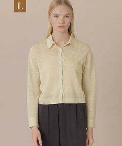 MACKINTOSH LONDON(L Size) / マッキントッシュ ロンドン (エル サイズ) ニット・セーター | 【婦人画報4月号掲載】【L】シャイニーリネンニットシャツ