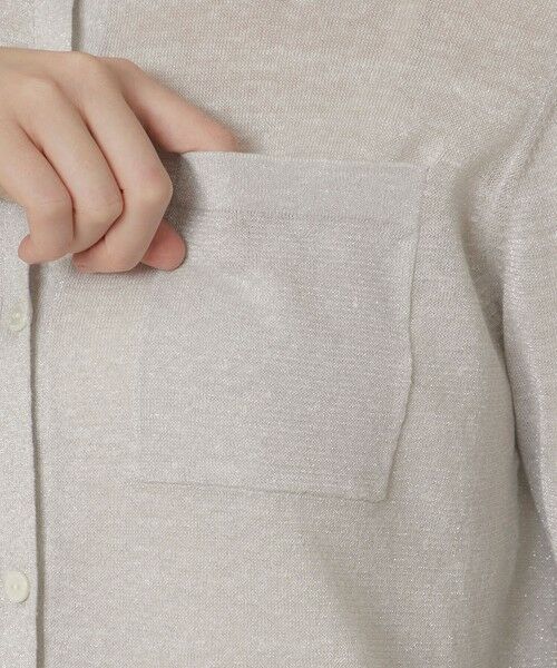 MACKINTOSH LONDON(L Size) / マッキントッシュ ロンドン (エル サイズ) ニット・セーター | 【婦人画報4月号掲載】【L】シャイニーリネンニットシャツ | 詳細8