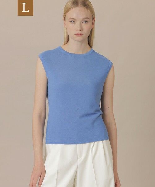 MACKINTOSH LONDON(L Size) / マッキントッシュ ロンドン (エル サイズ) ニット・セーター | 【婦人画報4月号掲載】【L】ガーターホールガーメントニットプルオーバー（ブルー5）