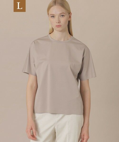 MACKINTOSH LONDON(L Size) / マッキントッシュ ロンドン (エル サイズ) カットソー | 【婦人画報4月号掲載】【L】【The Essential Collection】プレーティング天竺Tシャツ（ベージュ）