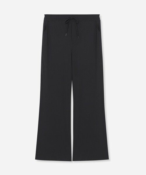 MACKINTOSH LONDON(L Size) / マッキントッシュ ロンドン (エル サイズ) その他パンツ | 【L】【Lesbury Easy Pants/レスベリー イージーパンツ ストレート】トリコットストレッチワイドストレートパンツ(ブラック)