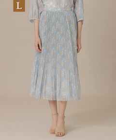 MACKINTOSH LONDON(L Size) / マッキントッシュ ロンドン (エル サイズ) ロング・マキシ丈スカート | 【婦人画報4月号掲載】【L】【BIBURY FLOWER】バイブリーオーガンジースカート