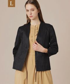 MACKINTOSH LONDON(L Size) / マッキントッシュ ロンドン (エル サイズ) ノーカラージャケット | 【eclat5月号掲載】【L】リネンストレッチジャケット