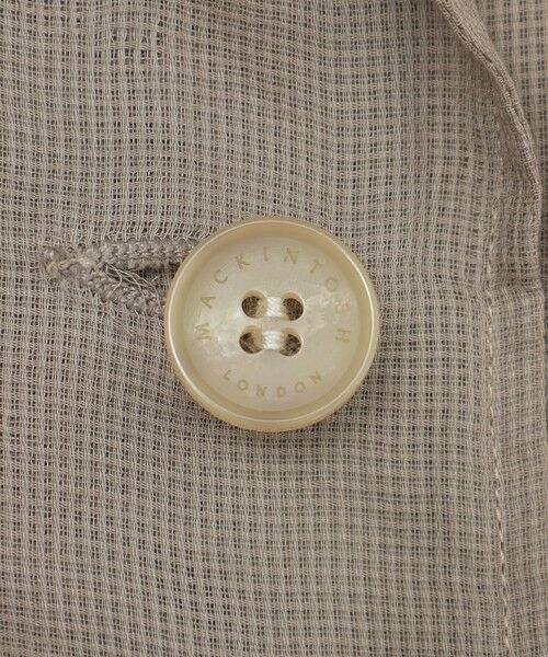 MACKINTOSH LONDON(L Size) / マッキントッシュ ロンドン (エル サイズ) ノーカラージャケット | 【eclat5月号掲載】【L】シアーコットンドビージャケット | 詳細8