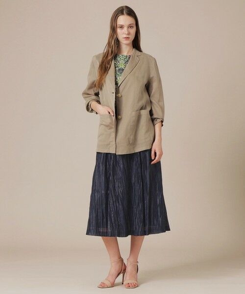 MACKINTOSH LONDON(L Size) / マッキントッシュ ロンドン (エル サイズ) ノーカラージャケット | 【eclat5月号掲載】【L】シアーコットンドビージャケット | 詳細2