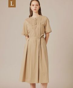 MACKINTOSH LONDON(L Size) / マッキントッシュ ロンドン (エル サイズ) ロング・マキシ丈ワンピース | 【eclat5月号掲載】【L】コットンナイロンストレッチワンピース