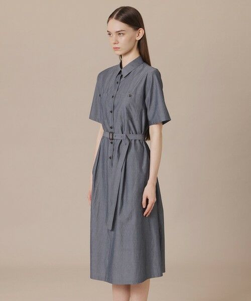 MACKINTOSH LONDON(L Size) / マッキントッシュ ロンドン (エル サイズ) ロング・マキシ丈ワンピース | 【L】ハイカウントエンザイムシャツワンピース | 詳細4