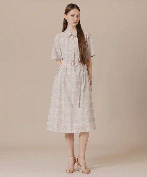 MACKINTOSH LONDON(L Size) / マッキントッシュ ロンドン (エル サイズ) ロング・マキシ丈ワンピース | 【L】ハイカウントエンザイムシャツワンピース | 詳細2