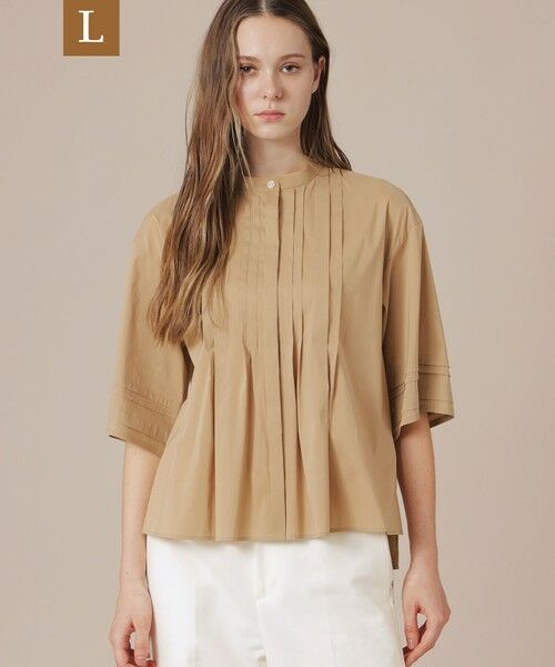 MACKINTOSH LONDON(L Size) / マッキントッシュ ロンドン (エル サイズ) シャツ・ブラウス | 【L】コットンナイロンストレッチブラウス（ベージュ6）