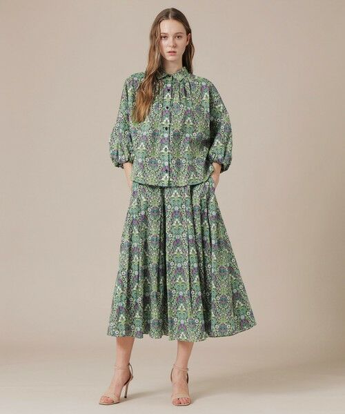 MACKINTOSH LONDON(L Size) / マッキントッシュ ロンドン (エル サイズ) シャツ・ブラウス | 【eclat5月号掲載】【L】ボタニカルウォールプリントブラウス | 詳細1