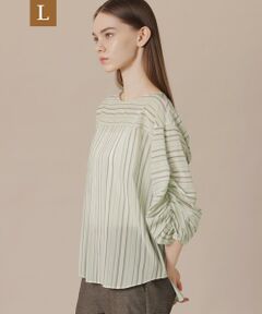 MACKINTOSH LONDON(L Size) / マッキントッシュ ロンドン (エル サイズ) シャツ・ブラウス | 【L】マーブルストライプブラウス