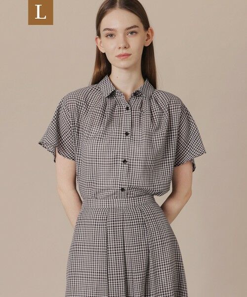MACKINTOSH LONDON(L Size) / マッキントッシュ ロンドン (エル サイズ) シャツ・ブラウス | 【L】ハイツイストワッシャーブラウス（ブラック）