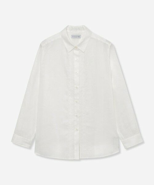 MACKINTOSH LONDON(L Size) / マッキントッシュ ロンドン (エル サイズ) シャツ・ブラウス | 【L】リネンストレッチブラウス（オフホワイト）