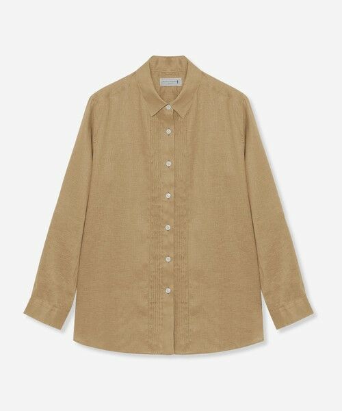 MACKINTOSH LONDON(L Size) / マッキントッシュ ロンドン (エル サイズ) シャツ・ブラウス | 【L】リネンストレッチブラウス（ベージュ）