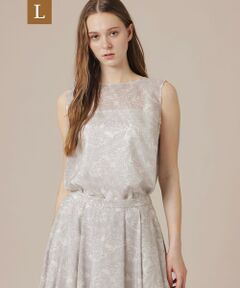 MACKINTOSH LONDON(L Size) / マッキントッシュ ロンドン (エル サイズ) シャツ・ブラウス | 【L】リーフプリントノースリーブブラウス