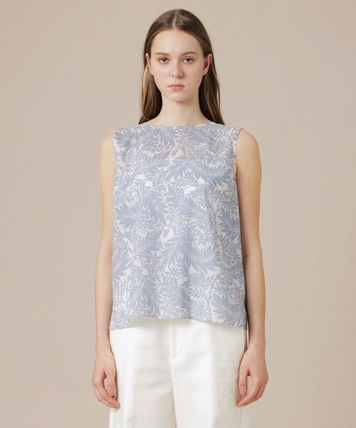 MACKINTOSH LONDON(L Size) / マッキントッシュ ロンドン (エル サイズ) シャツ・ブラウス | 【L】リーフプリントノースリーブブラウス | 詳細3