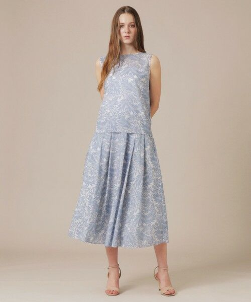 MACKINTOSH LONDON(L Size) / マッキントッシュ ロンドン (エル サイズ) シャツ・ブラウス | 【L】リーフプリントノースリーブブラウス | 詳細1