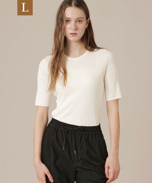 MACKINTOSH LONDON(L Size) / マッキントッシュ ロンドン (エル サイズ) ニット・セーター | 【WEB・一部店舗限定】【L】ハイツイストリブコットンプルオーバー（オフホワイト）