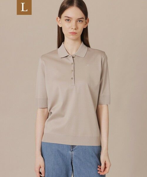 MACKINTOSH LONDON(L Size) / マッキントッシュ ロンドン (エル サイズ) カットソー | 【L】シルケットフライスポロ（ベージュ）