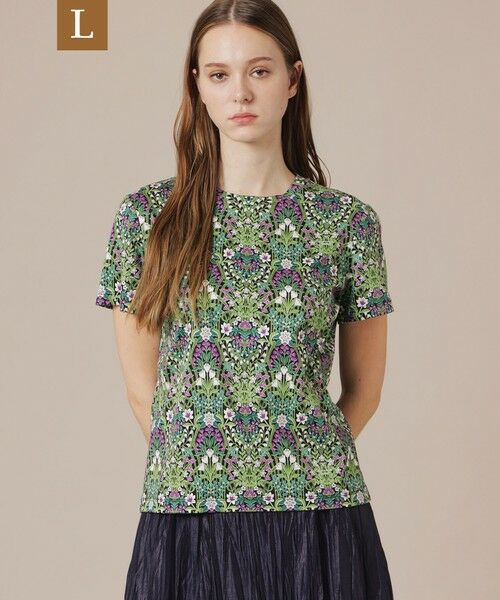 MACKINTOSH LONDON(L Size) / マッキントッシュ ロンドン (エル サイズ) カットソー | 【L】ボタニカルウォールプリントTシャツ（ネイビー）