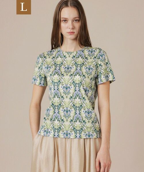 MACKINTOSH LONDON(L Size) / マッキントッシュ ロンドン (エル サイズ) カットソー | 【L】ボタニカルウォールプリントTシャツ（ベージュ）