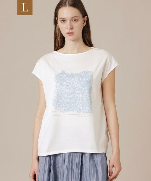 MACKINTOSH LONDON(L Size) / マッキントッシュ ロンドン (エル サイズ) カットソー | 【L】リーフプリントTシャツ（ブルー5）