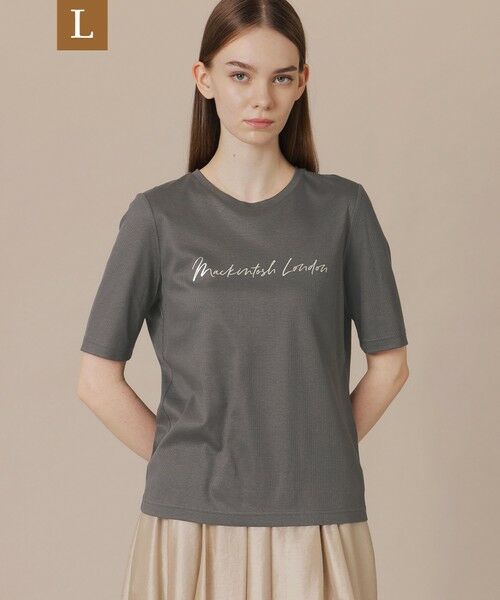 MACKINTOSH LONDON(L Size) / マッキントッシュ ロンドン (エル サイズ) カットソー | 【WEB・一部店舗限定】【L】シャインリブＴシャツ（チャコールグレー）