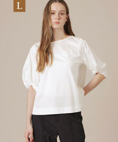 MACKINTOSH LONDON(L Size) / マッキントッシュ ロンドン (エル サイズ) カットソー | 【WEB・一部店舗限定】【L】ハイゲージスムースプルオーバー（オフホワイト）