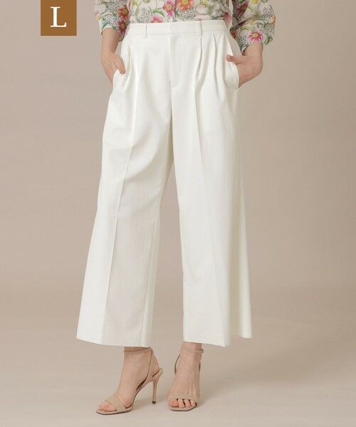 MACKINTOSH LONDON(L Size) / マッキントッシュ ロンドン (エル サイズ) その他パンツ | 【eclat5月号掲載】【L】ドライツイルストレートパンツ（オフホワイト）