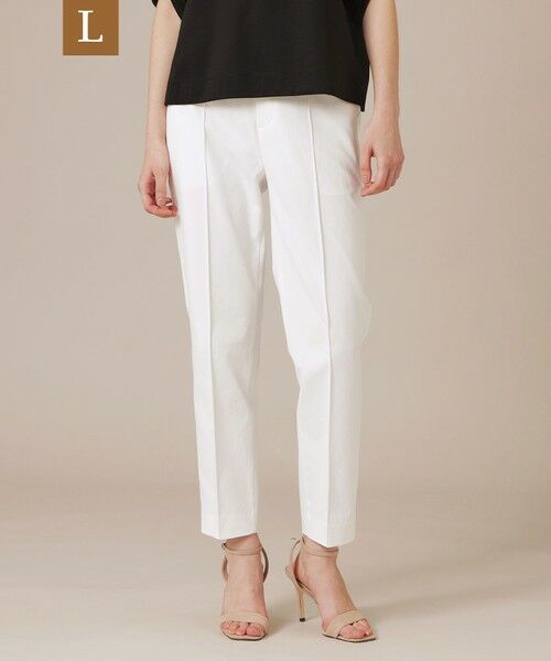 MACKINTOSH LONDON(L Size) / マッキントッシュ ロンドン (エル サイズ) その他パンツ | 【WEB・一部店舗限定】【L】コットンリネンブレンドオックステーパードパンツ（オフホワイト）