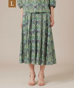 MACKINTOSH LONDON(L Size) / マッキントッシュ ロンドン (エル サイズ) ロング・マキシ丈スカート | 【L】ボタニカルウォールプリントスカート