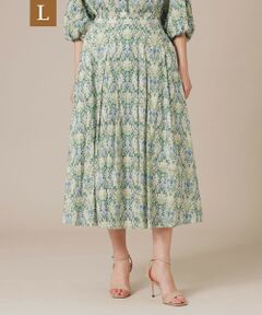 MACKINTOSH LONDON(L Size) / マッキントッシュ ロンドン (エル サイズ) ロング・マキシ丈スカート | 【L】ボタニカルウォールプリントスカート